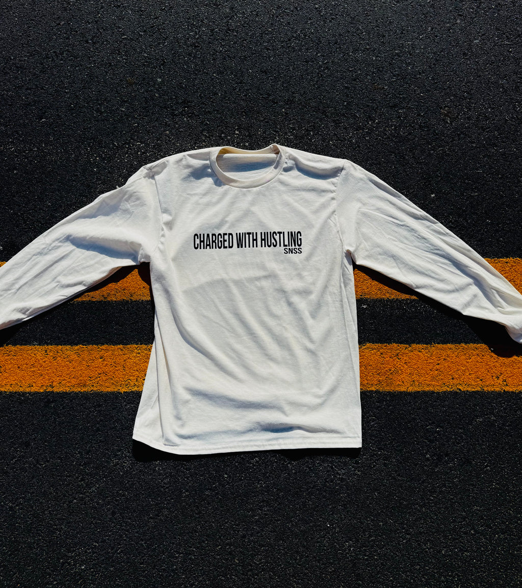 “Charged With Hustling” Long Sleeve T-Shirt