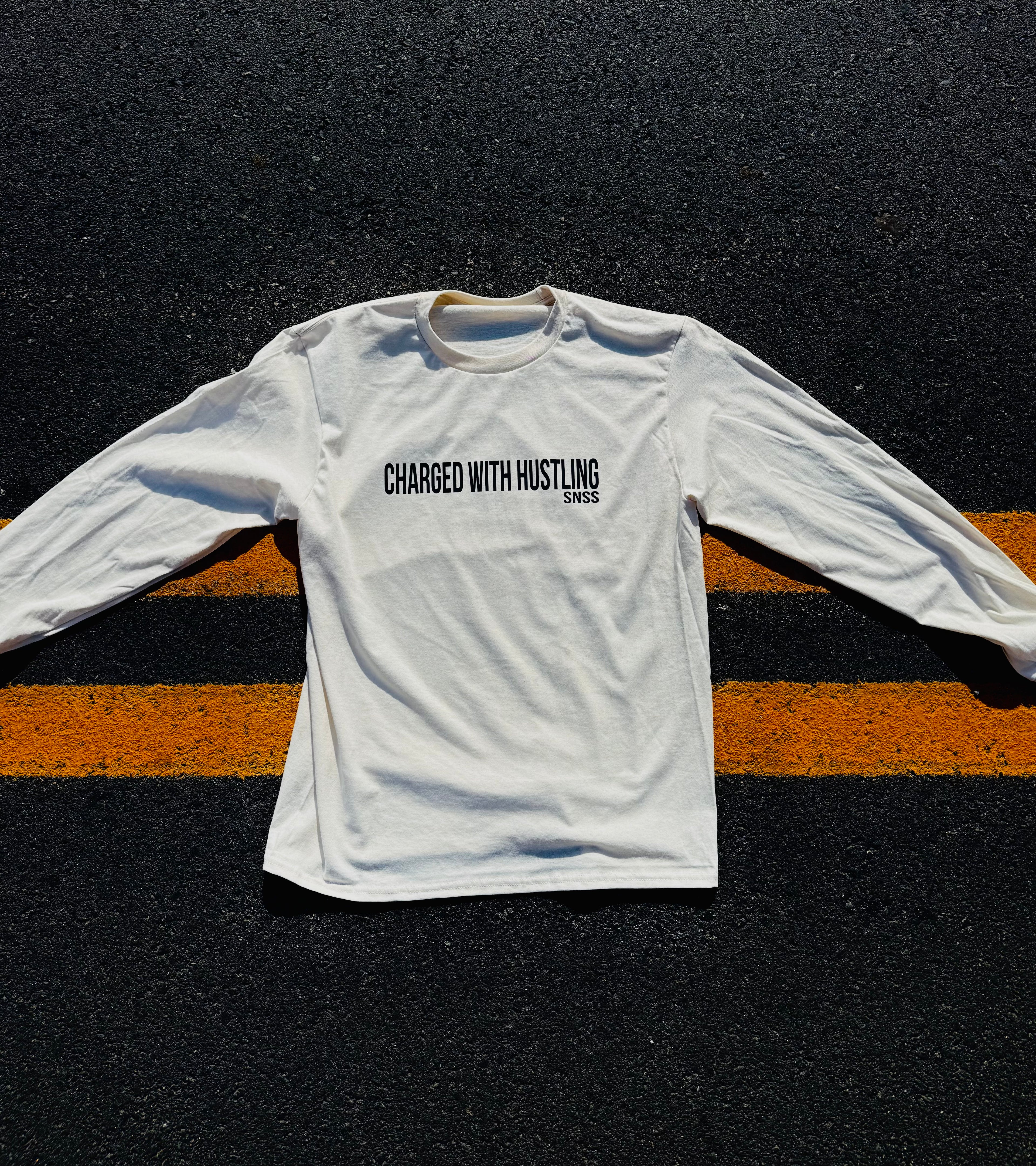 “Charged With Hustling” Long Sleeve T-Shirt